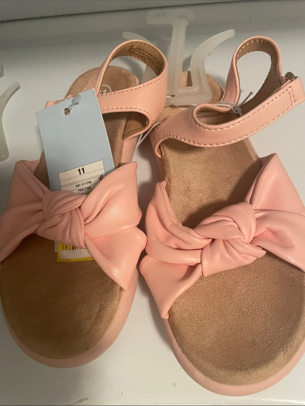Target Girls Peach Bow Sandals